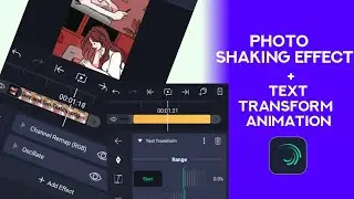 Trending Photo shaking video editing with Text transform Animation | Alightmotion Tutorial~Minion
