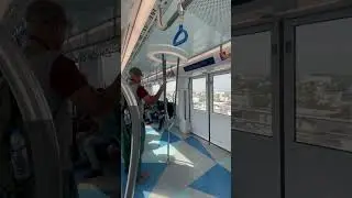 Al qusais view from dubai metro train