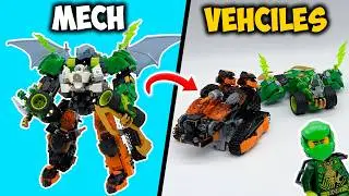 We Built NEW Ninjago Vehicles for Zane's Ultra Combiner Mech 🔥