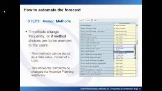 Automating the Forecast with Oracle Hyperion Planning