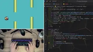 ASMR Programming - Coding Flappy Bird Game - No Talking