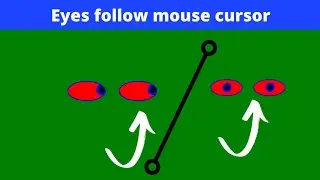 eyes follow mouse cursor using HTML CSS and JavaScript || html || css || JavaScript || 