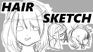 Hair tutorial (short sketch) + NEW TWITTER