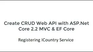 Creating CRUD Web API with ASP.Net Core - Part 31