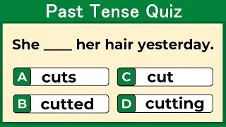 Past Tense Quiz : English Grammar Quiz Grammar Test