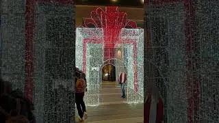 Legacy West with total Christmas decor and lightening, lots of photo booths, Dallas, USA!