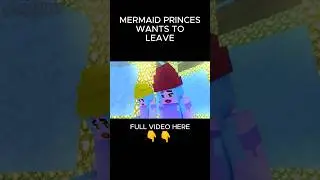 Why Mermaid Princess Wants To Leave?🤔#shorts #mermaids #minecraftanimations