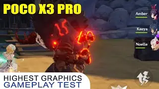 POCO X3 PRO Genshin Impact Highest Graphics Gameplay test