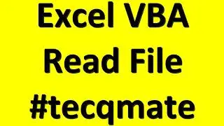 ⚡ Excel VBA🔥  Reading Local Disk File With VBA 