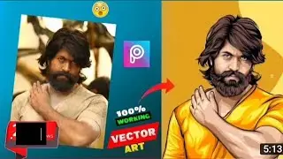 Picsart portrait Cartoon Photo EditingTutorial | portrait image editing ||vec...