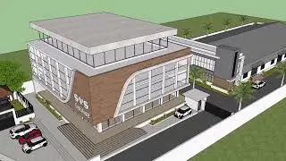 Commercial Building 3d Modelling in SketchUp | Elevation Design in SketchUp | MDS