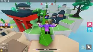 Slicing everyone in half! (roblox Slicing simulator)