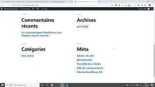 Découverte rapide de Wordpress
