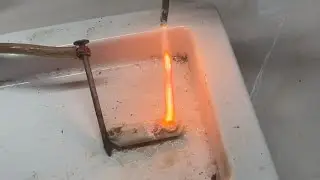Calcium Carbonate + Alum Powder + Water + 10kV = extending arc gap of plasma filament 🤜🏼⚡️🤛🏻