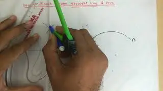 How to Bisect given Straight line & Arc