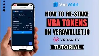 How to Re-Stake VRA tokens (Verasity) on VeraWallet.io | Crypto Tutorial