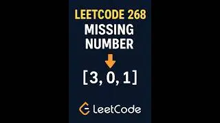LeetCode 268 Missing Number in Python | Easy Coding Tutorial for Beginners