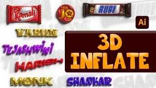 Learn How to Create an Inflated 3D Text Effect in Seconds!