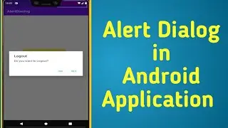 Alert Dialog in Android.| Alert Dialog Box | Pop Up Window | Android Program |