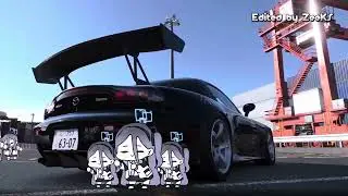 Arisu dancing beside my car lol.