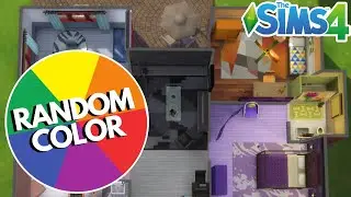 Every Room Color is Picked Randomly | Sims 4 Build Challenge