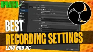 BEST OBS Recording SETTINGS for low end PC | Updated | 1080p60 No lag