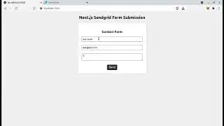 Send email with Next.js and Sendgrid