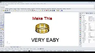 Make a simple ring in rhino | cad jewellery design | CAD 3D MODELING