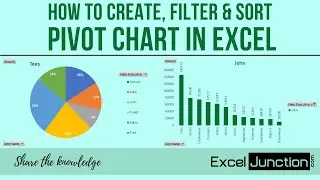 How to Create, Filter and Sort PIVOT CHART in Excel | ExcelJunction.com