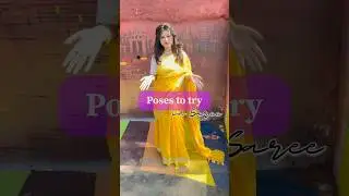Beautiful & Elegant Poses to try in Saree 💛✨ | Saree Lover Poses #saree #sareelove #shortsvideo