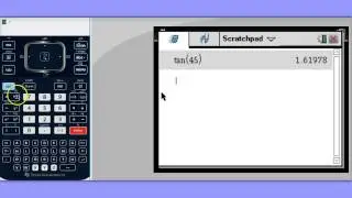 TI-NSpire Quick Tip #37 - Scratchpad & Degrees