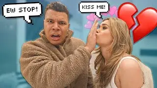 Refusing To KISS MY GIRLFRIEND To See How She Reacts...