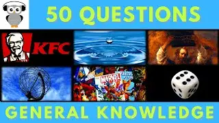 General Knowledge Quiz Trivia #93 | KFC, Meteoric Water, Moses Painting, Superhero Group, Dice Dots