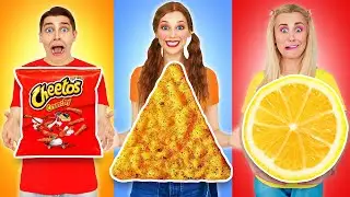 DESAFIO ALIMENTAR DE FORMAS GEOMÉTRICAS | Comendo Funky por Multi Do Challenge