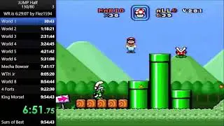 JUMP Half Speedruns WR Attempt - Janked Up Mario Party ½ (World Record Speed Run) #Mario #SMW #SNES