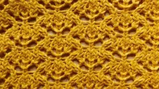 Ажур в два ряда. /Openwork knitting in two rows