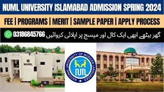 NUML University Admission Spring 2024 | NUML University Islamabad Admission 2023 | Fee Structure