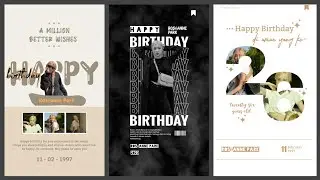 Tutorial typography yang mudah buat instastory happy birthday #instagram#typography#story