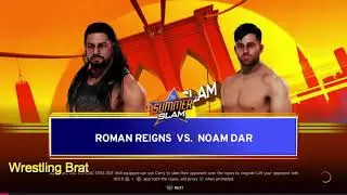 Roman Reigns Vs Noam Dar - WWE Gameplay PS4 (WWE 2K20)