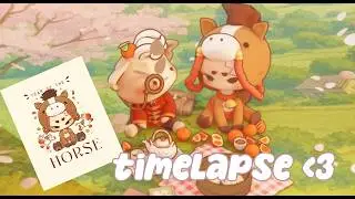 [TIMELAPSE] Modeling a Cute Horse Character in Blender - Cozy Desk Life x @haroodles