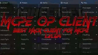 Best MCPE Hacked Client 1.21.124 for PvP - Minecraft Bedrock Mod Menu