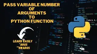 Pass variable number of arguments to a function in Python