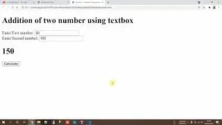 Addition of two numbers using text box in JavaScript 
