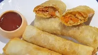 Veg Spring Rolls with Homemade Sheets | Vegetable Spring Rolls | Easy spring rolls recipe..
