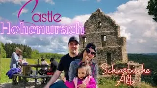 Family hiking through the Mountain of Bad Urach. Extensive Ruins and Scenic views!