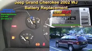 Weak Start up? Battery Replacement Jeep Grand Cherokee Laredo WJ (1999 - 2002)