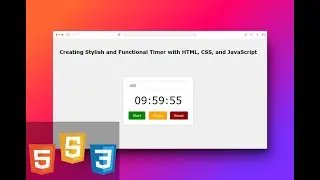 Create a Countdown Timer with JavaScript - Beginner Tutorial