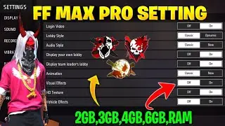 FF MAX PRO PLAYER SETTING FULL DETAILS | FREE FIRE SETTING | FREE FIRE MAX SETTING AFTER UPDATE