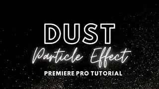 Adobe Premiere Pro – How to Use Dust Particle Effect