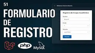 51 Academic Group Registration Form | FullStack System Laravel PHP MySQL
